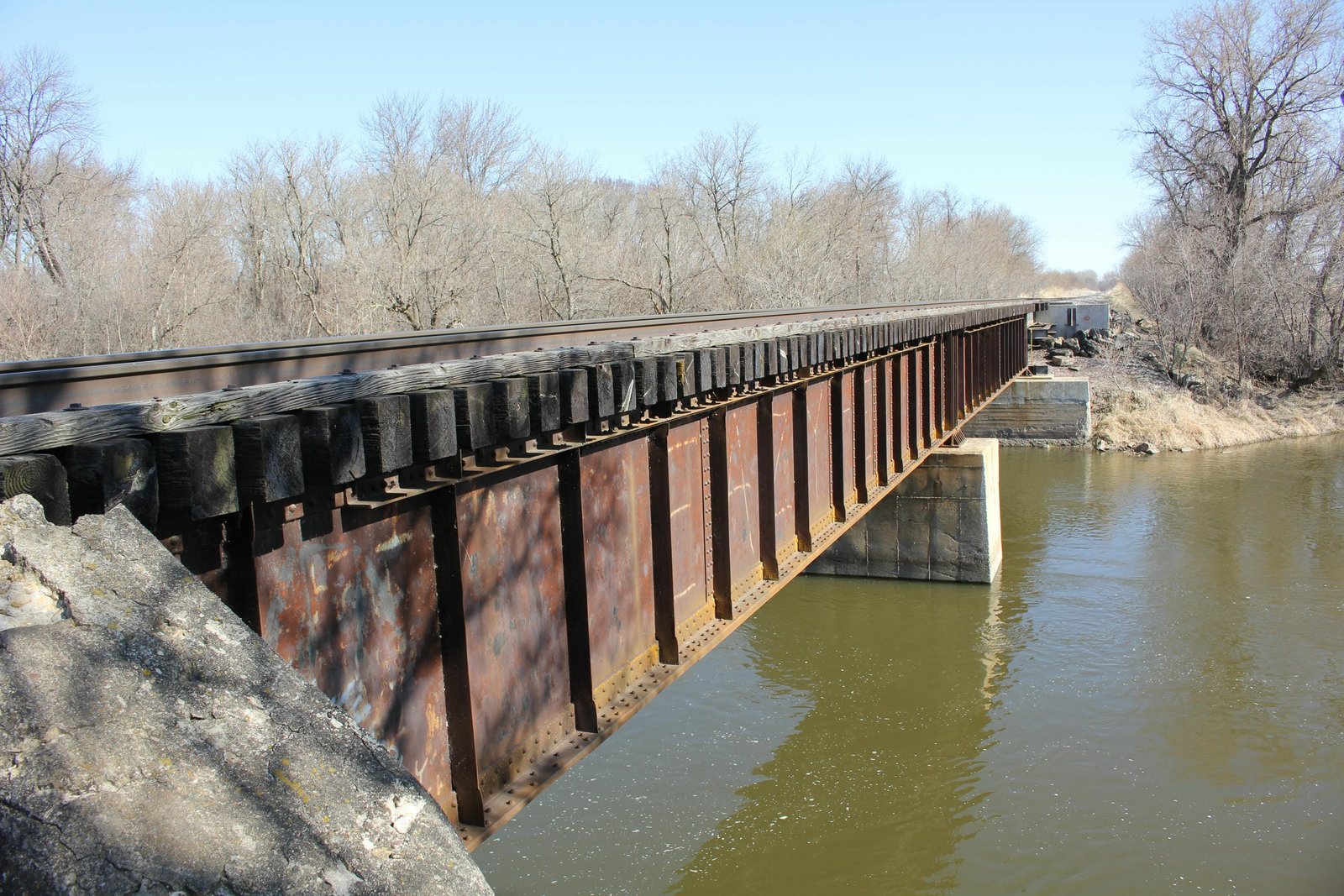 Looking north